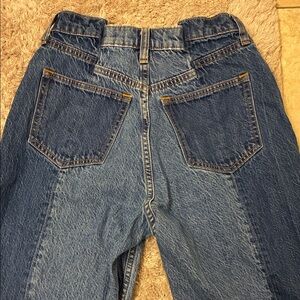 Abercrombie & Fitch Curve Love Two-Tone High-Rise Jeans